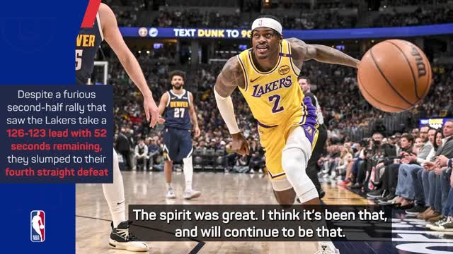Redick proud of Lakers' performance but disappointed with Nuggets defeat