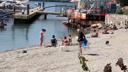 Tatil cennetine yaz geldi; sahiller canlandı