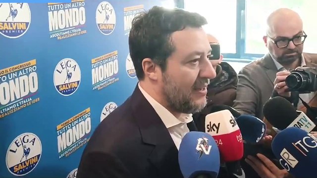 Matteo Salvini ad Ancona per l'evento della Lega