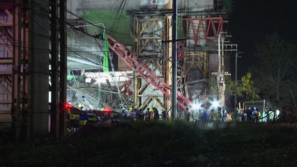 태국 방콕 고가도로 건설현장 붕괴...최소 5명 사망 / YTN