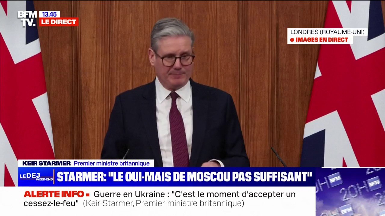 Guerre en Ukraine: le Premier ministre britannique évoque une "coalition des volontaires" qui sera chargée de sécuriser le pays