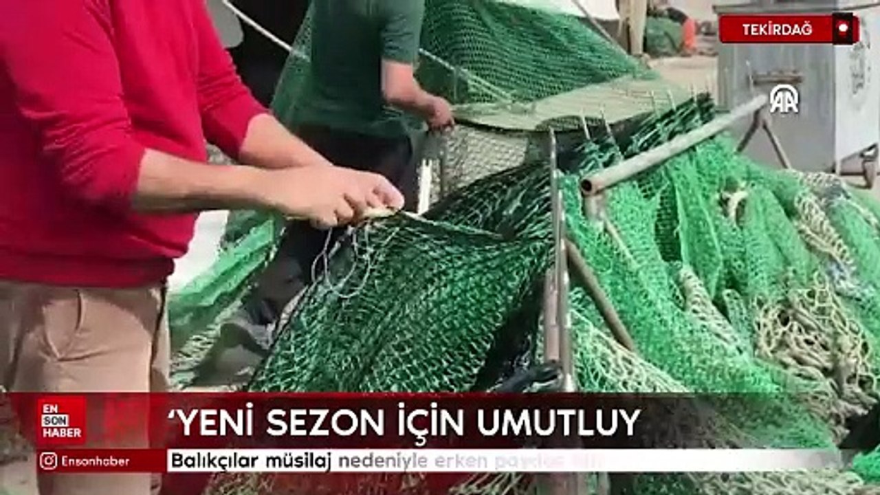Tekirdağ'da balıkçılar müsilaj nedeniyle erken paydos etti