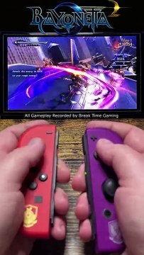 Bayonetta 2 Nintendo Switch OLED Gameplay (Scarlet and Violet Edition)