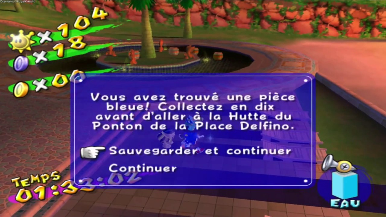 Super Mario Sunshine (Walkthrough FR) épisode 22: Plage Sirena  - Les 30 pièces bleues