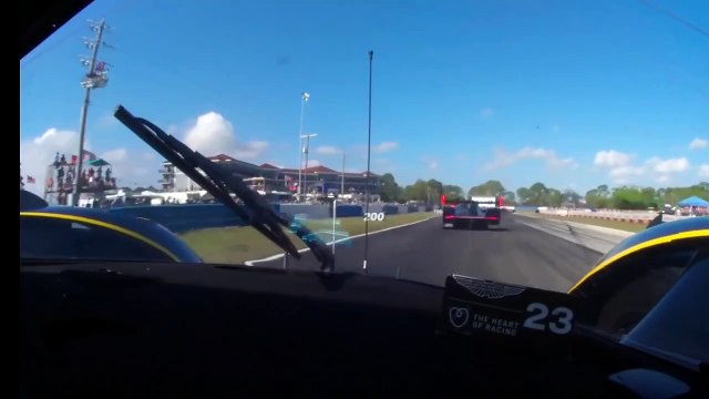 IMSA 2025 12H Sebring Race Restart Gunn Onboard 2 Laps