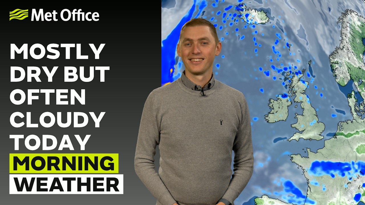 Met Office Sunday morning weather forecast - Sunny to start but turning cloudy