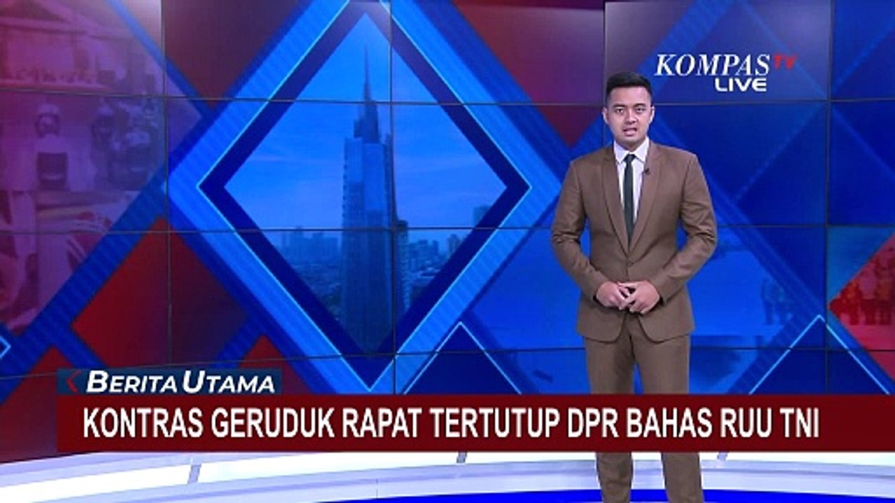 Detik-Detik KONTRAS Geruduk Rapat Tertutup DPR Bahas Revisi UU TNI