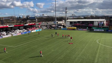 Pre-match scenes at Seaview as Crusaders meet Loughgall in the Irish League