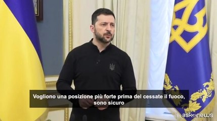 Zelensky: "Russi vogliono posizione pi? forte prima di accettare"