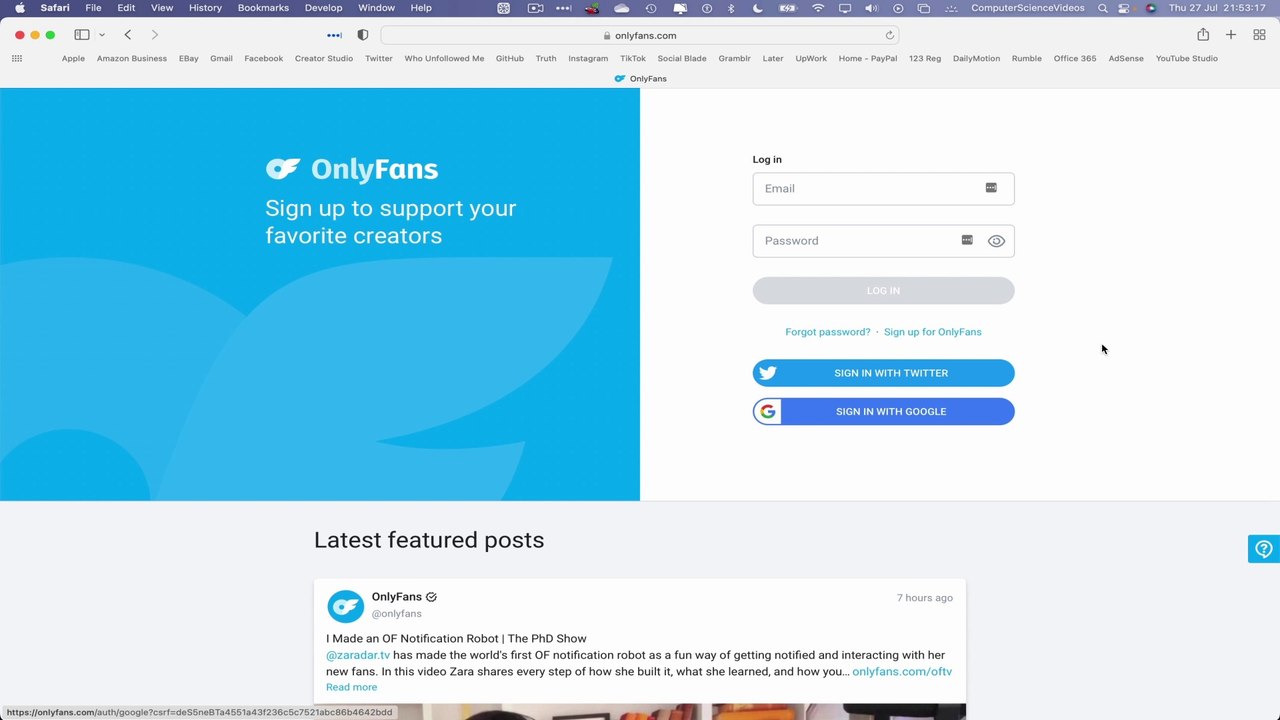 How to SIGN UP & Create An Account with ONLY FANS On a Mac / Desktop Computer - (Tutorial 2) | New
