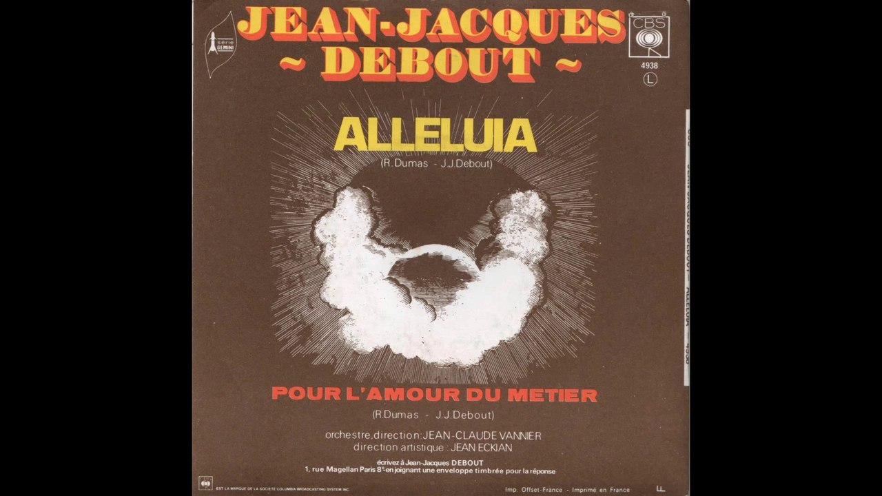 Jean-Jacques DEBOUT "Pour l'amour du métier"