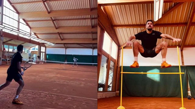 Tennis - ATP 2025 - Stan Wawrinka, à l'entraînement, prépare la tournée sur terre battue