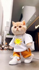 A very nice cat has come walking.