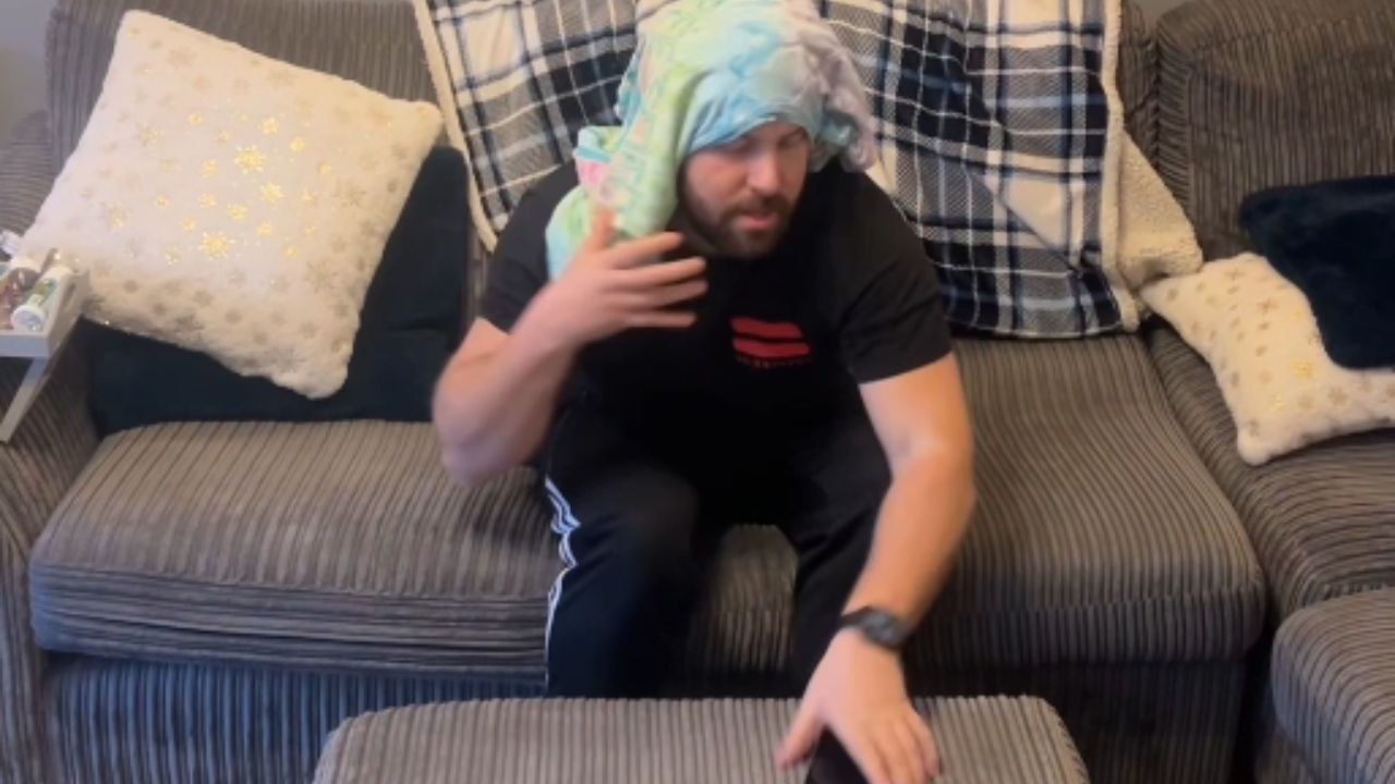 Man gets into female character for TikTok trend but takes a fall