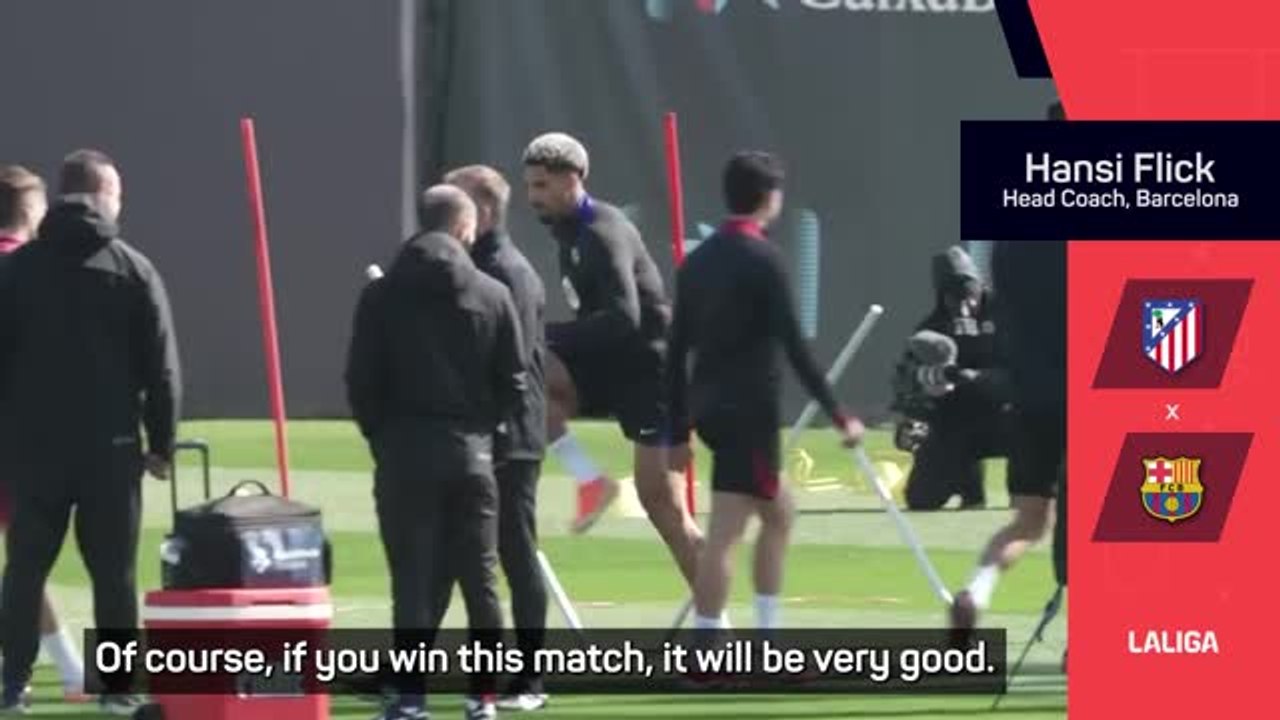 Atletico clash not deciding game in title race, insists Flick