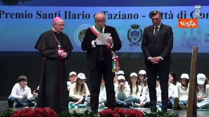 Mattarella a Gorizia premiato assieme all'ex presidente sloveno Pahor