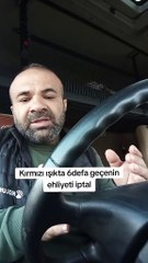 Tır sürücüsü, yeni trafik cezalarına tepki gösterdi!