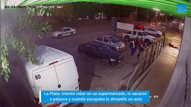 La Plata: intentó robar en supermercado, lo corrieron a palazos y cuando escapaba lo atropelló un auto
