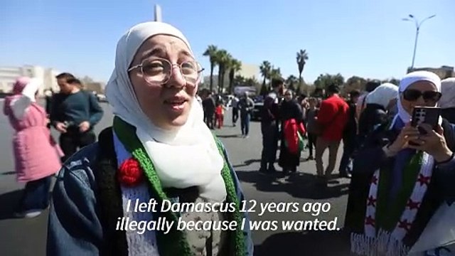 'A dream': Syrians celebrate uprising anniversary in Damascus