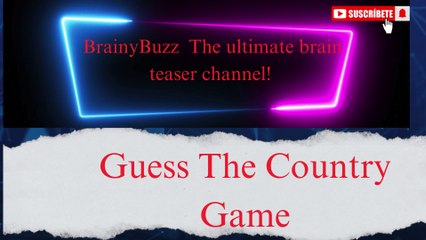 🚩Guess The Country By Quiz Game! 🌎 | Geography
