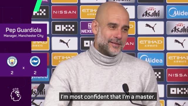 'I am a master' - Guardiola ready for run-in as top four hopes diminish