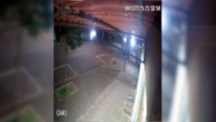 Câmera flagra jovem mexendo em quadro de distribuição de energia no Interlagos