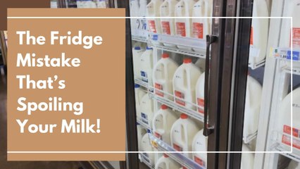 Why Storing Milk in the Fridge Door Could Spoil It Faster 🥛