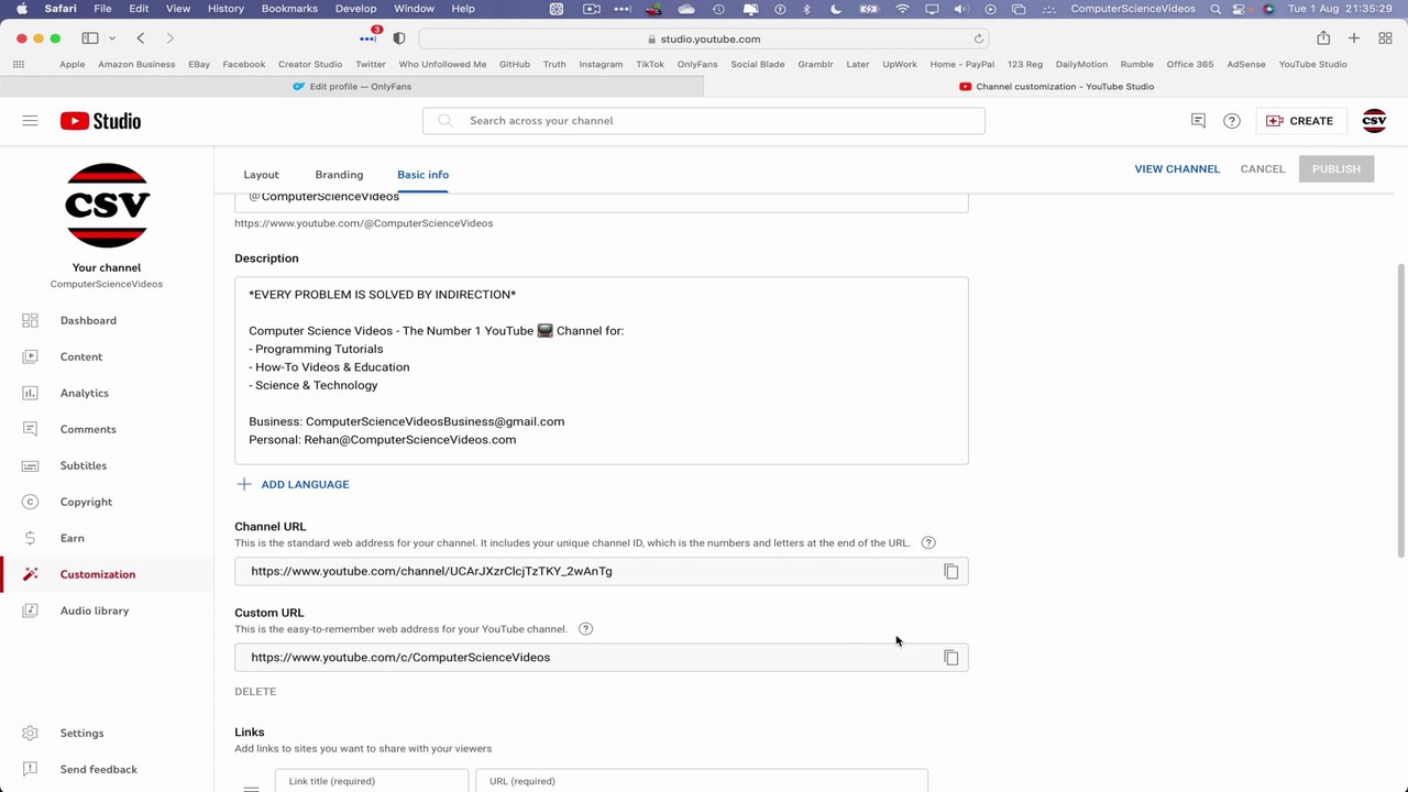 How to INSERT a Website URL On Your Only Fans Account On a Mac Computer (Tutorial 10) - Basic | New