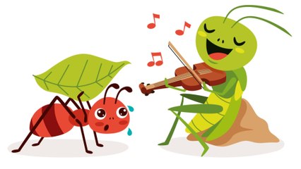 L’histoire de la Cigale et la Fourmi!