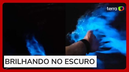 Fotógrafo registra fenômeno raro no litoral de São Paulo