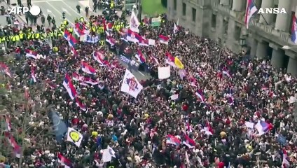 Serbia, oltre 100mila partecipanti alla nuova manifestazione contro il governo