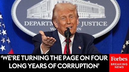 Trump Vows To Restore ‘Fair, Equal, And Impartial Justice’ During His Speech At The DOJ