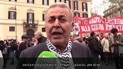 Il presidente della comunita' palestinese: "Le armi portano al nostro genocidio"