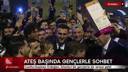 Cumhurbaşkanı Erdoğan, İstanbul'da gençlerle bir araya geldi