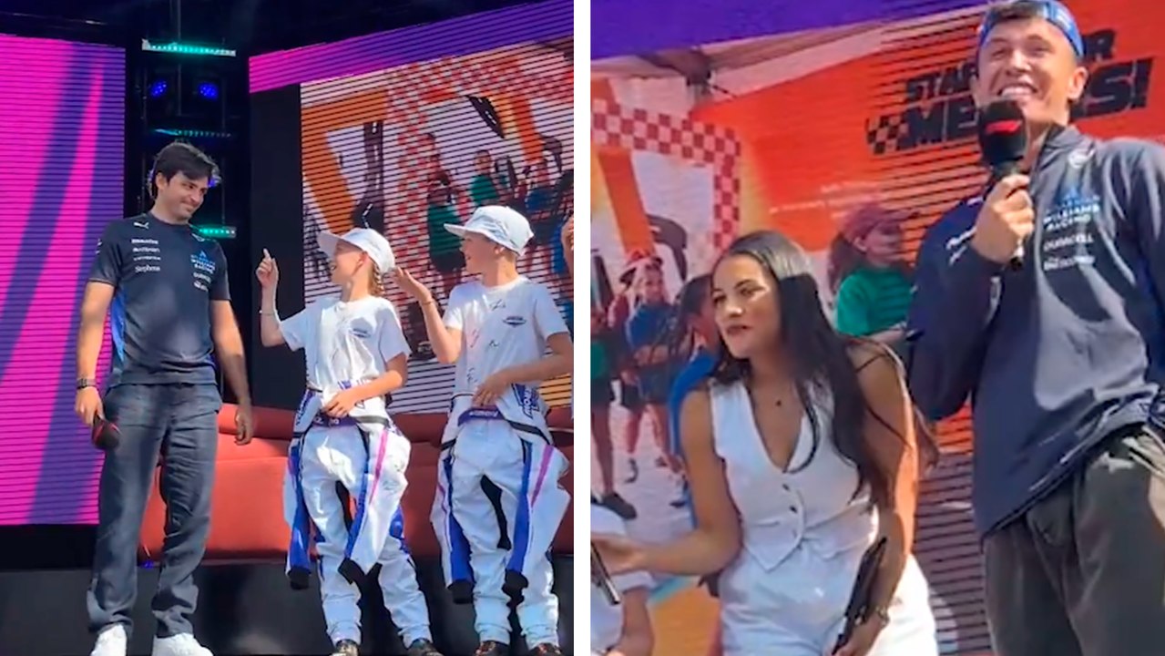 F1: Carlos Sainz y Alex Albon preguntan por pilotos favoritos y los niños los sorprenden