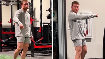 Canelo Álvarez muestra sus pasos de baile en medio de su entrenamiento