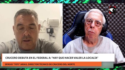 Crucero debuta en el federal A: "Hay que hacer valer la localía"