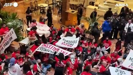 New York, manifestanti pro-Palestina arrestati nella Trump Tower