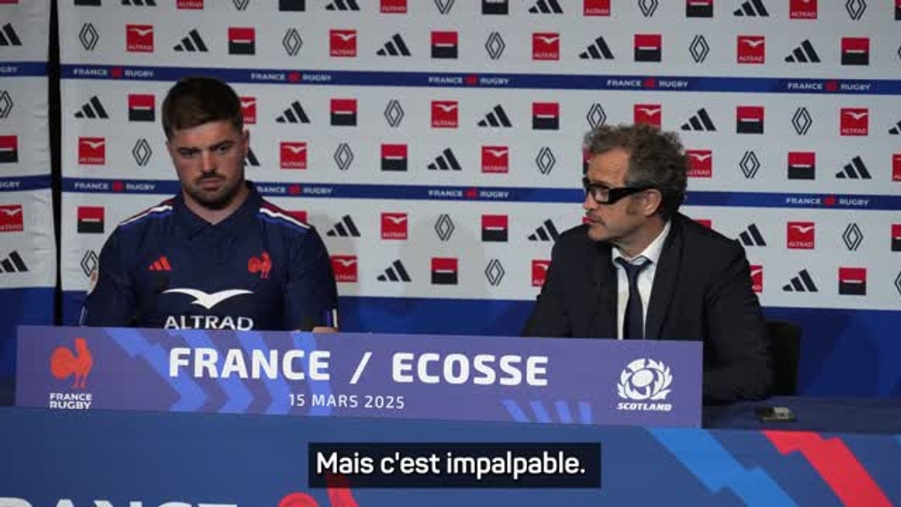 Bleus - Galthié : "Une forme de pression en première mi-temps"