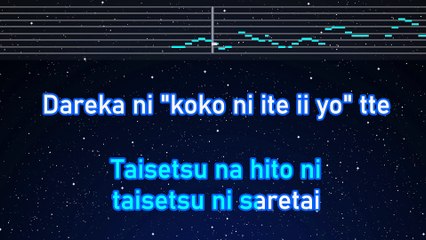 Karaoke♬ Hyururirapappa - tuki【No Guide Melody】 Instrumental, Lyric Romanized