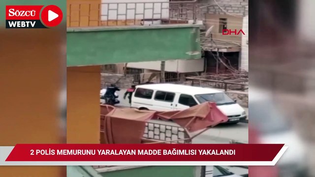 2 polis memurunu yaralayan madde bağımlısı, ayağından vurularak yakalandı