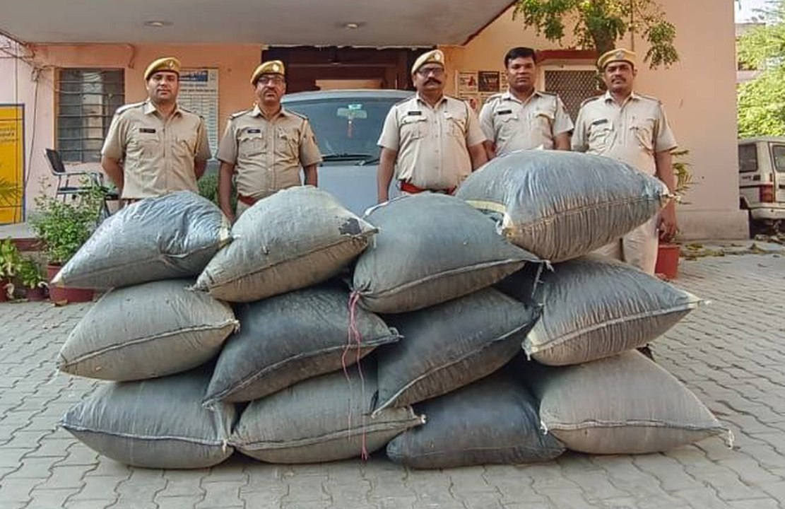 छोटीसादड़ी पुलिस ने 222 किलो डोडा-चूरा किया जब्त, पुलिस को चकमा देकर आरोपी फरार