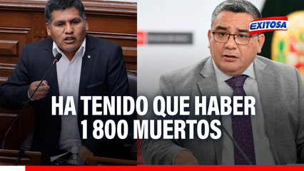 Quito tras alcanzar firmas para presentar censura contra Santiváñez: Ha tenido que haber 1 800 muertos