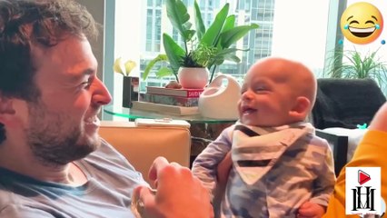 Cute And Funny Baby Laughing Hysterically