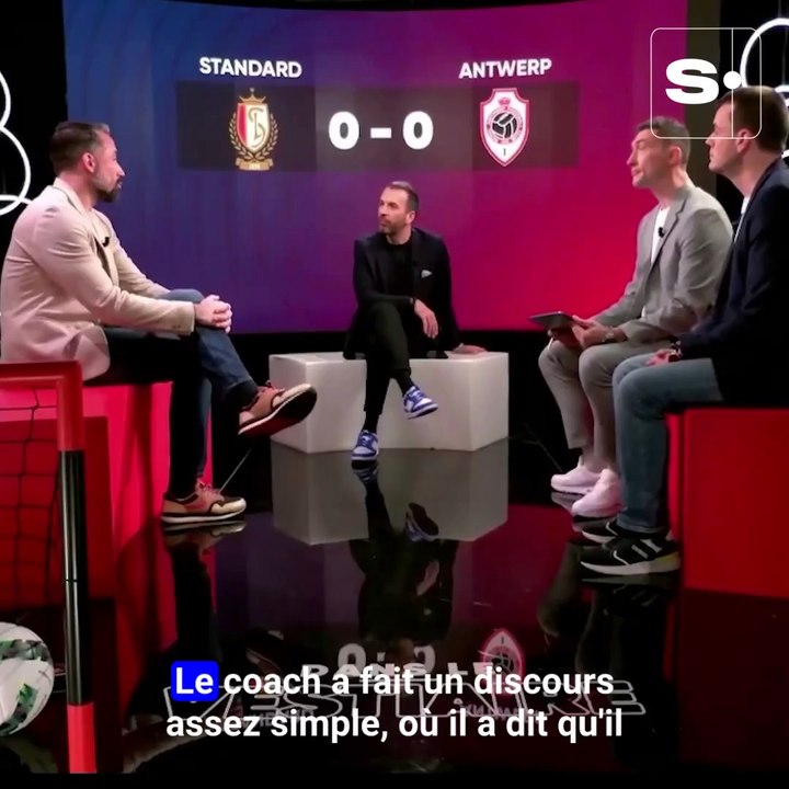 Jérémy Taravel, assistant d'Ivan Leko, détaille le message du coach du Standard de Liège aux joueurs