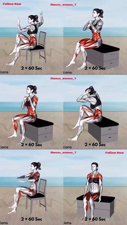 Most Effective Chair Exercise To Change Your Entire Body #wholebody #wholebodyworkout #wholebodywell