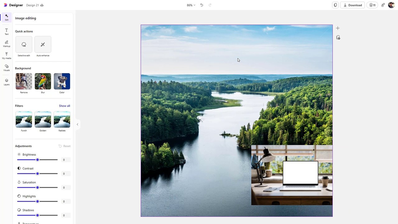 Microsoft Designer Section 21 Set as Background