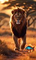 lion king Walking sher King lion
