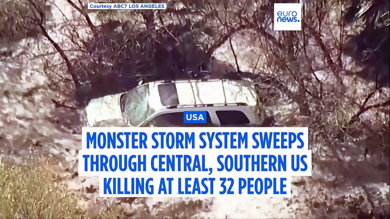 At least 32 killed as massive storm system triggers tornadoes, wildfires in central and southern US