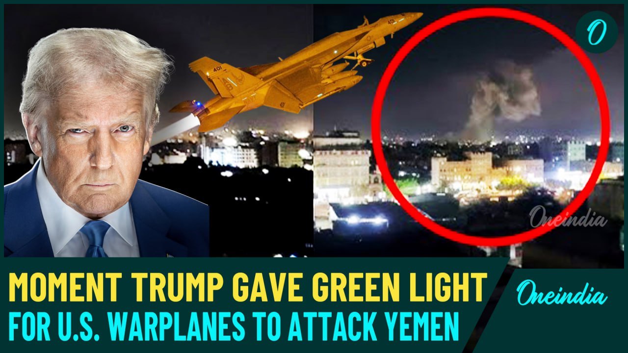 Trump’s ‘POWERFUL MILITARY ACTION’ Against Houthis! Watch U.S Warplanes Takeoff to Attack Yemen